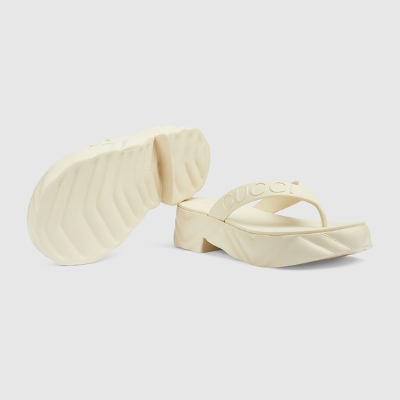 Gucci Women's Cream Sandals - Picture 5 of 5